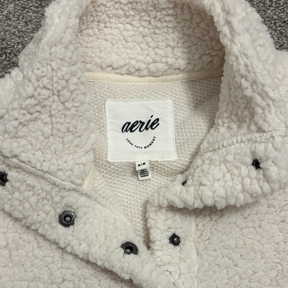 Aerie Cream Fleece Pullover - Picture 2 of 5